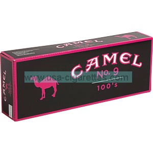 Camel No. 9 100's box cigarettes
